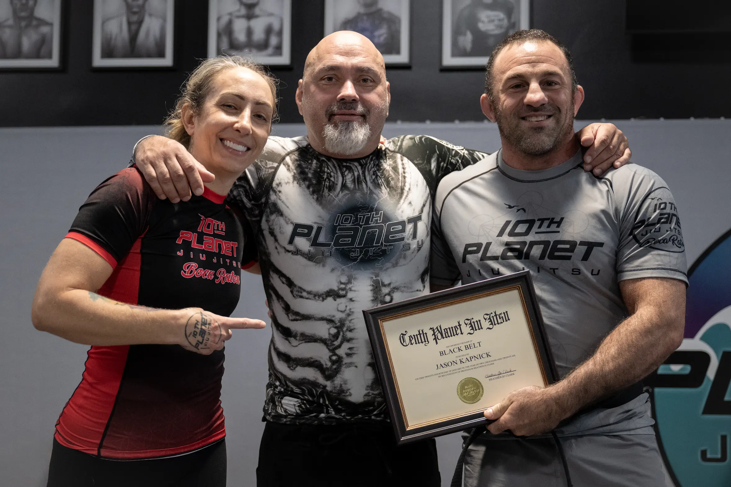 Eddie Bravo presenting an award at 10th Planet Boca Raton