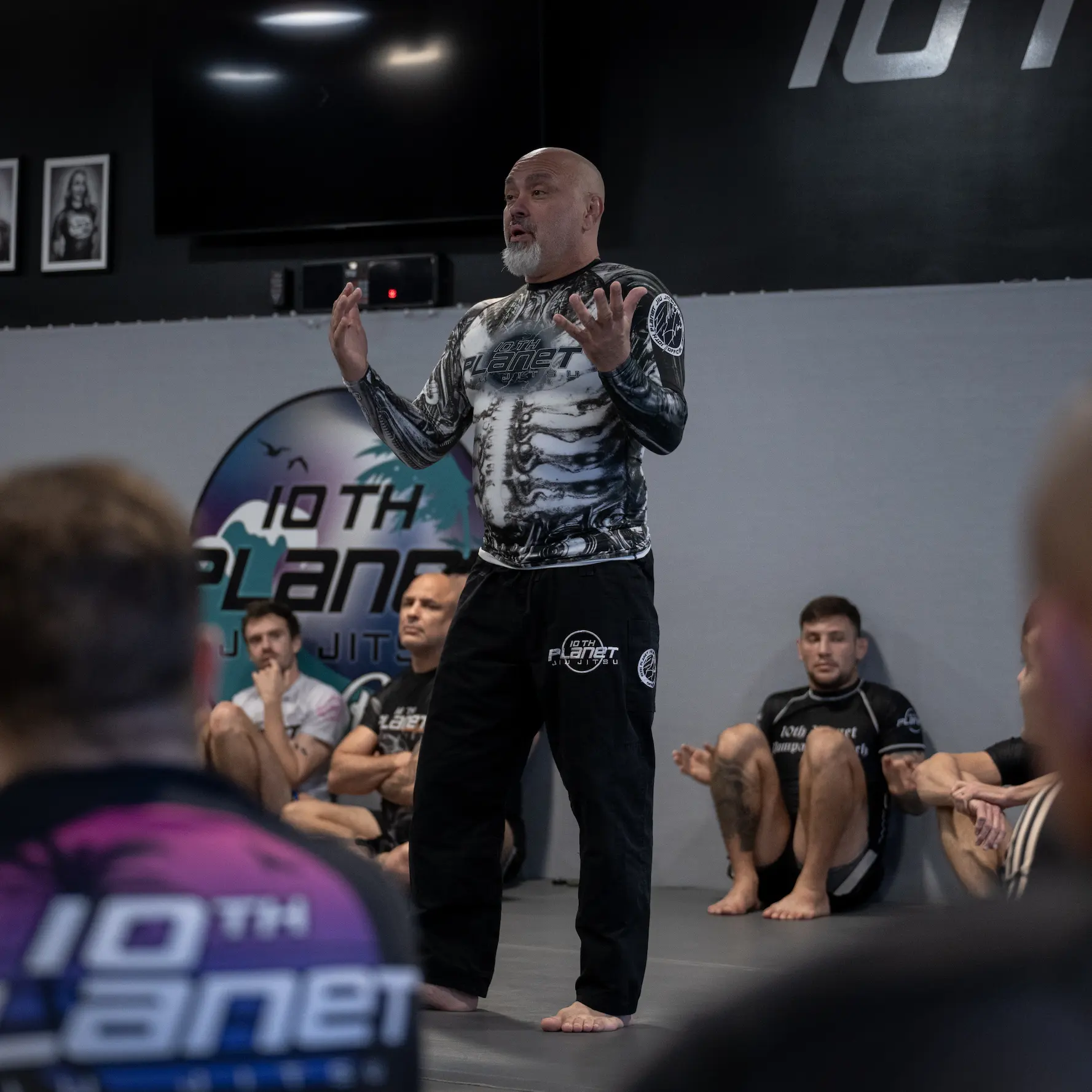 Eddie Bravo teaching a Jiu-Jitsu seminar