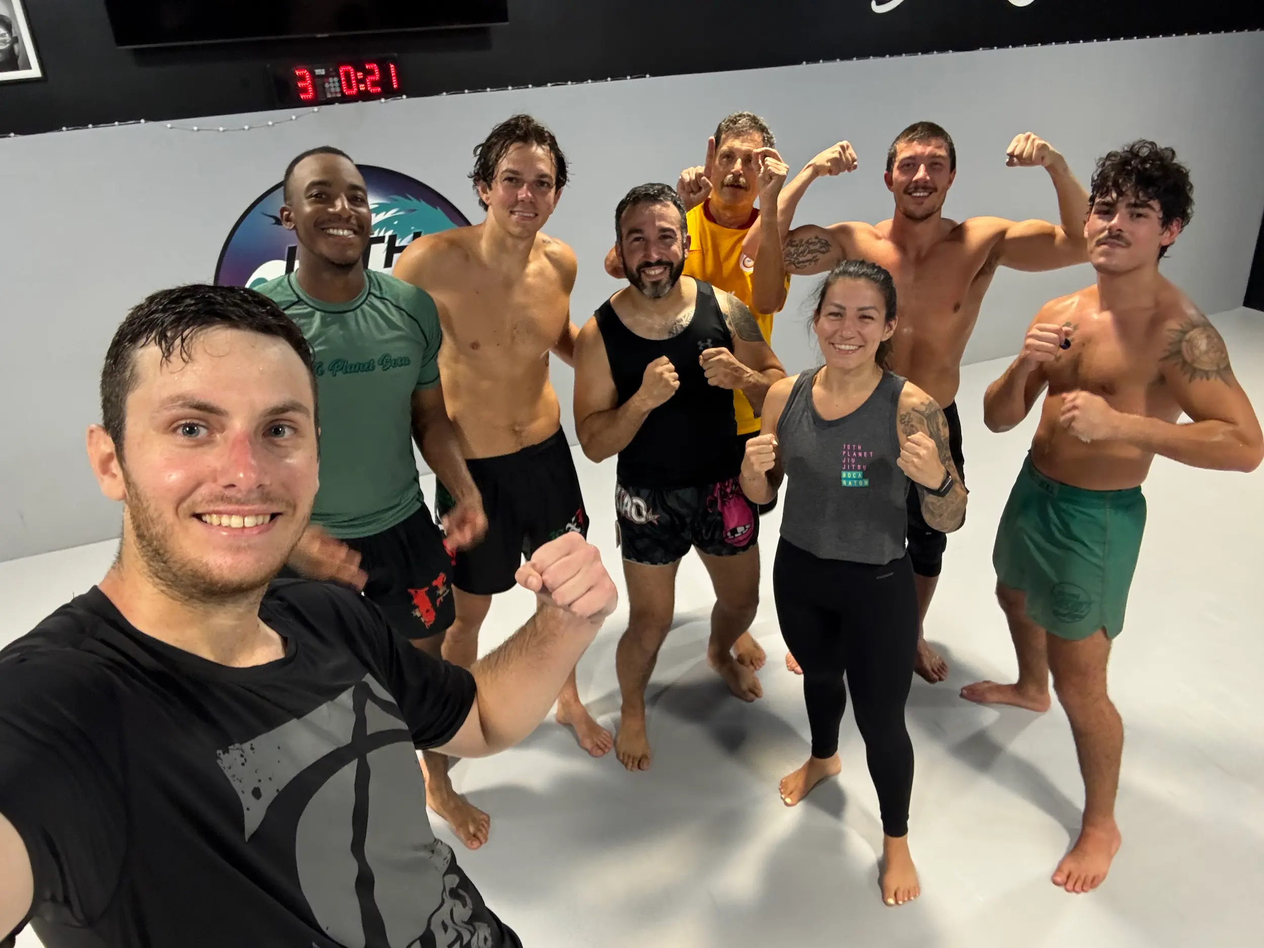Kickboxing and MMA students at 10th Planet Boca Raton