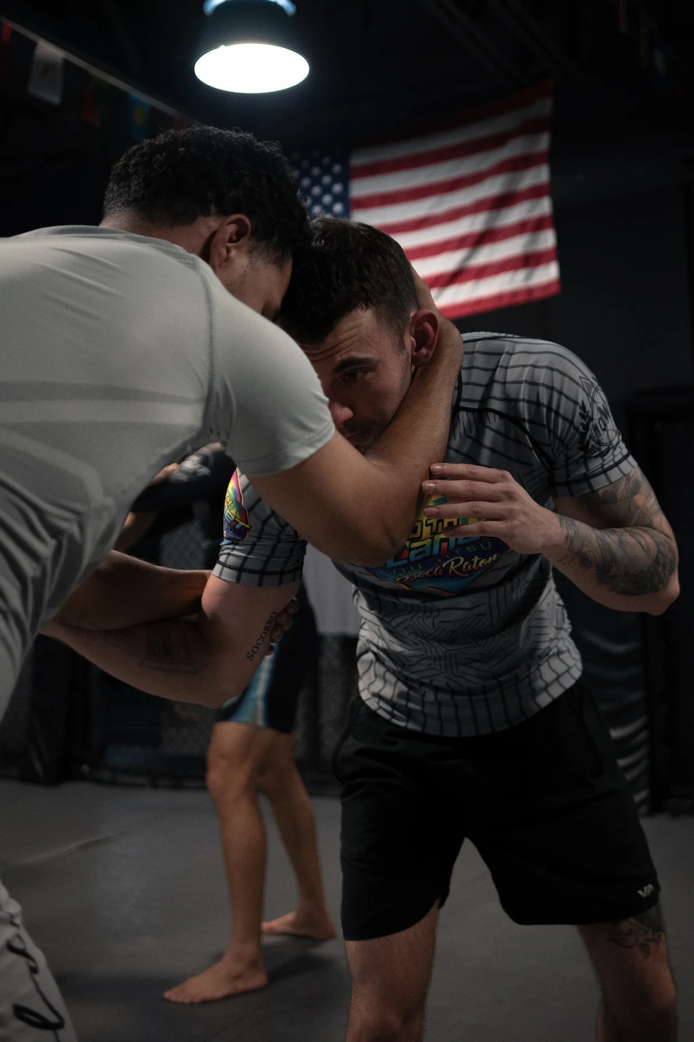 MMA takedown drills in Boca Raton