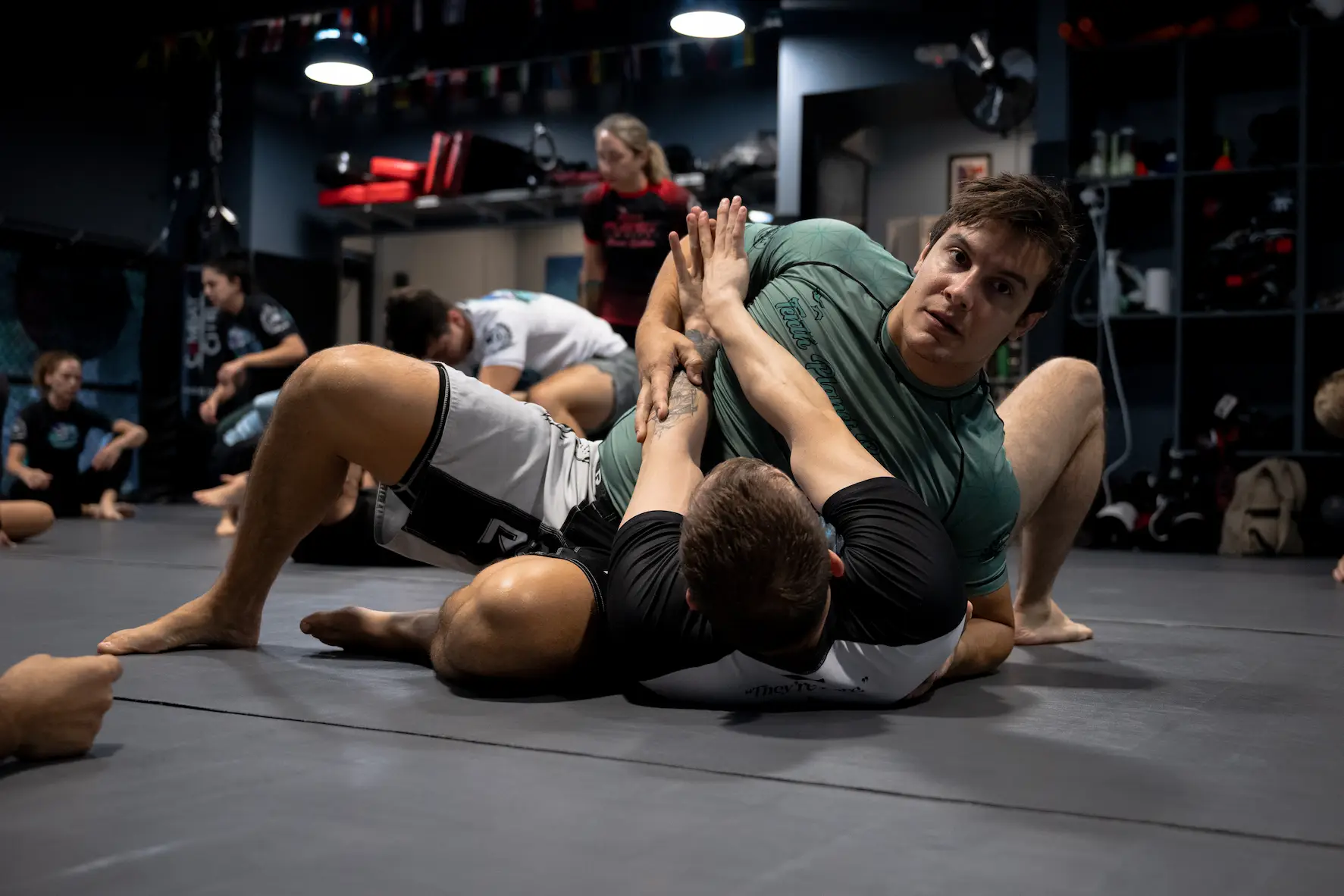Adult No-Gi Brazilian Jiu-Jitsu control training in Boca Raton